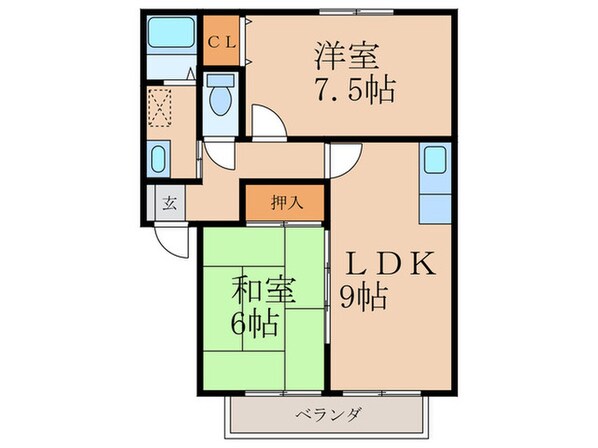 ウィンディア福柳木の物件間取画像